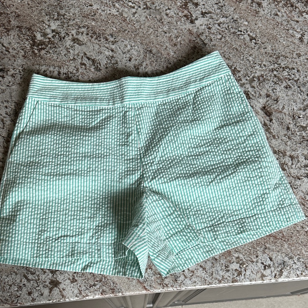 Daniel Cremieux Mint Green Seersucker Shorts